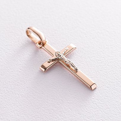 Золотий хрест "Розп'яття. Спаси і Збережи" 2608700