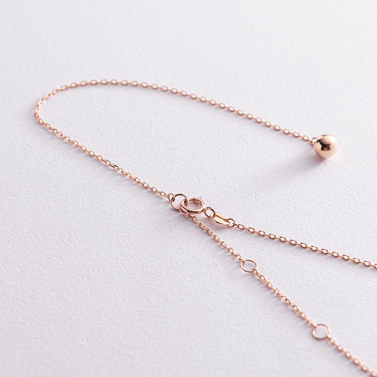 Кольє 2 в 1 "Кульки" в червоному золоті кол01954 від ювелірного магазину Онікс - 7