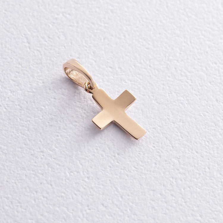 Золотой крестик п03286 от ювелирного магазина Оникс - 3