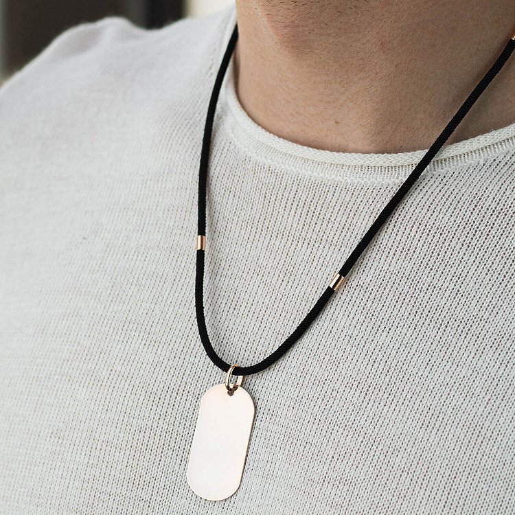 Великий золотий жетон (можливе гравіювання) п04063 від ювелірного магазину Онікс - 2