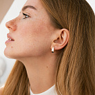 Сережки "Sandra" у червоному золоті с09217 от ювелирного магазина Оникс - 1