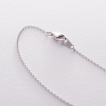 Золотое колье "Цветочек" с бриллиантом колб0043lg №4