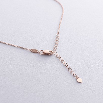 Колье - цепочка в красном золоте кол02464 №5