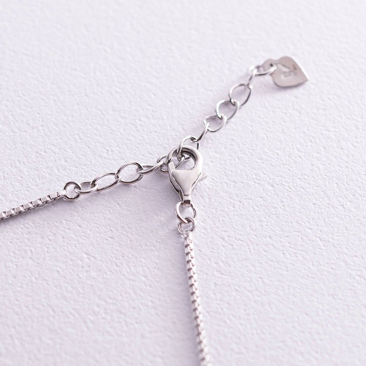 Серебряный браслет "Шарики" на ногу 141487 от ювелирного магазина Оникс - 3