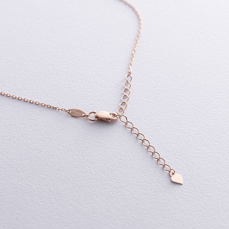 Колье - цепочка в красном золоте кол02464 от ювелирного магазина Оникс - 4