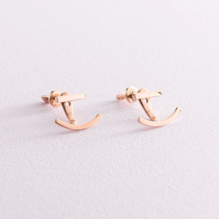 Золоті сережки - джекети "Емілі" с07591 від ювелірного магазину Онікс - 1