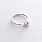 Заручальна каблучка в білому золоті (діамант) кб0138arp от ювелирного магазина Оникс