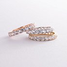 Кольцо с дорожкой камней в белом золоте (фианиты) к07390 от ювелирного магазина Оникс - 9