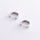 Серьги-кольца в серебре 122630b от ювелирного магазина Оникс - 2