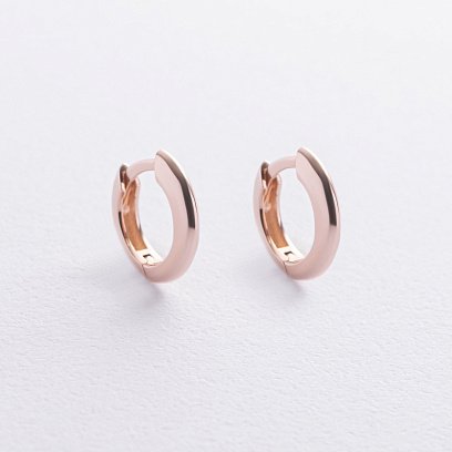 Сережки - кільця "Maya" у червоному золоті с09185 №3