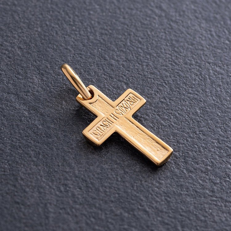 Срібний хрест з позолотою 131745 від ювелірного магазину Онікс - 6