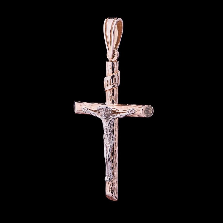 Православный крестик с распятием 2126 от ювелирного магазина Оникс