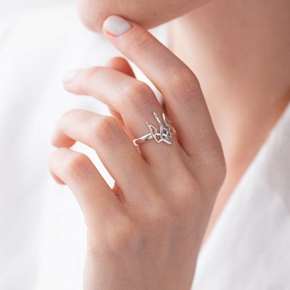 Срібний перстень "Герб України - Тризуб" 111379 №12