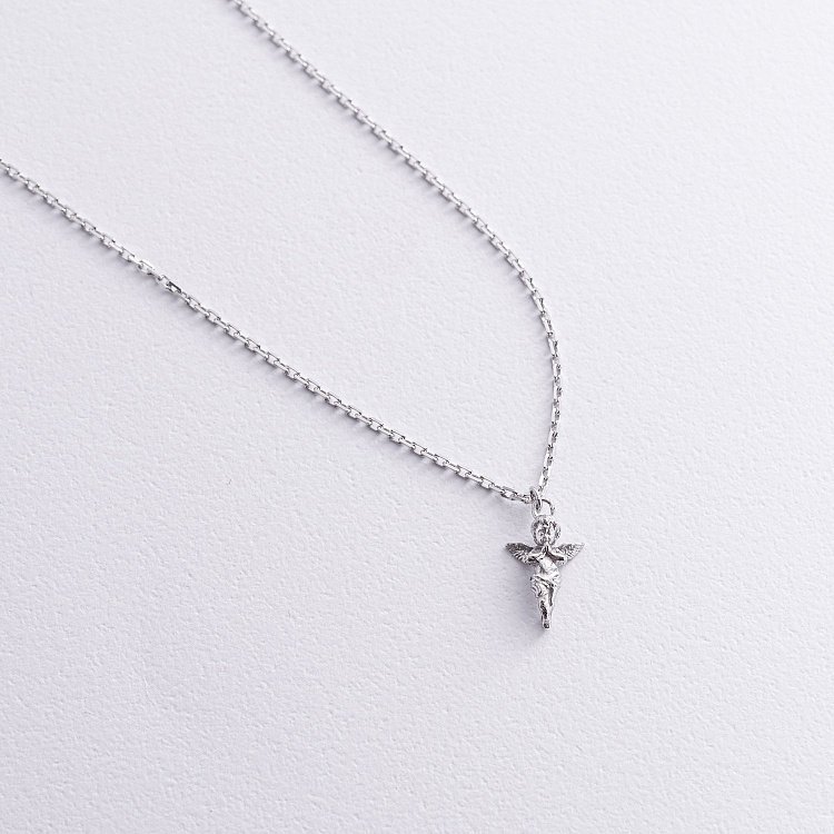 Срібне кольє "Янголятко" 181321 від ювелірного магазину Онікс