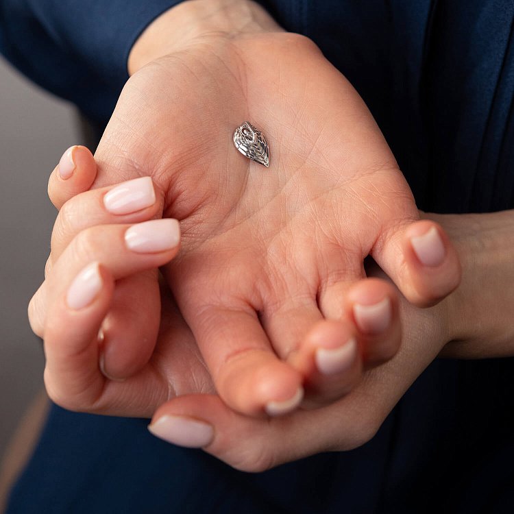 Кулон "Ангел Хранитель" в белом золоте (бриллианты) 130631121 от ювелирного магазина Оникс - 3