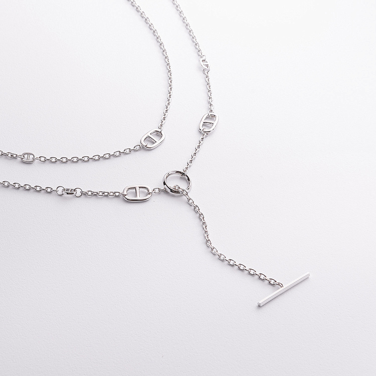 Серебряное колье - трансформер "Helen" 181363 от ювелирного магазина Оникс