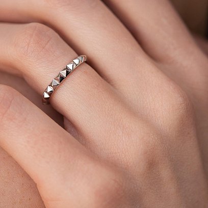 Кольцо "Mona" в белом золоте к07433 №13