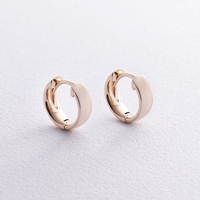 Серьги - кольца в желтом золоте с08378