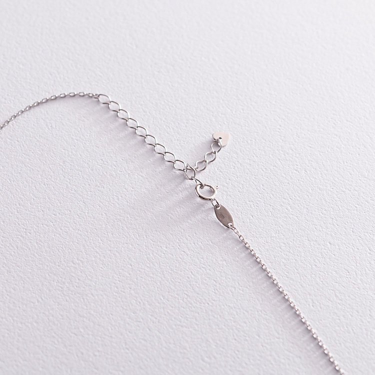 Колье "Планета" в белом золоте кол01992 от ювелирного магазина Оникс - 3