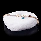 Золотий браслет з емаллю і фіанітами б02227 от ювелирного магазина Оникс - 1