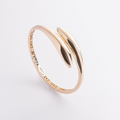 Жесткий браслет "Rosemarie" в желтом золоте б05600