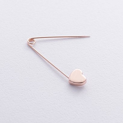 Золота шпилька "Сердечко" зак00352 №4