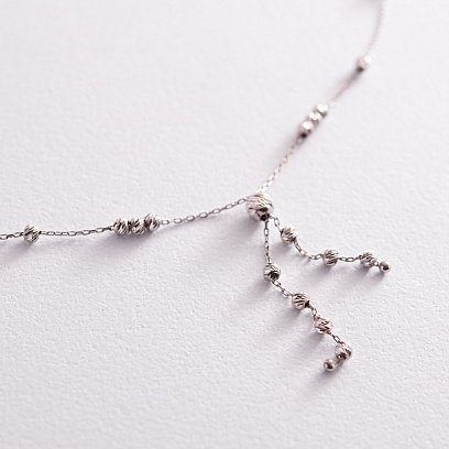 Срібне кольє "Кульки" 181204 №5