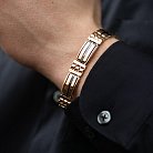 Мужской золотой браслет (гематит) б05270 от ювелирного магазина Оникс - 1