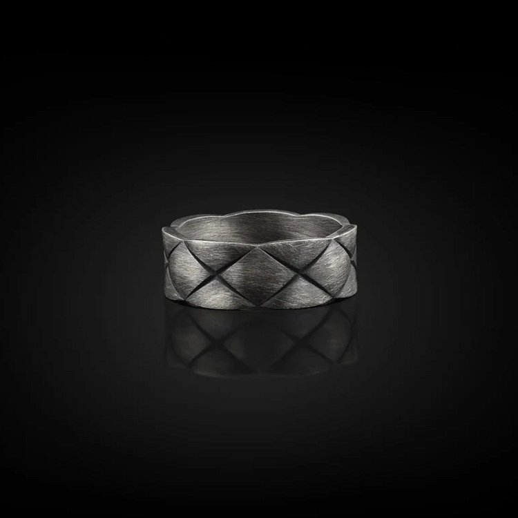 Серебряное кольцо "Геометрические кубы" 112712 от ювелирного магазина Оникс - 13