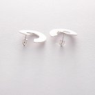 Срібні сережки-пусети "Глянець" 122510с от ювелирного магазина Оникс - 1