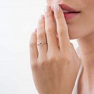 Золотое кольцо "Сердечко" с бриллиантами 101-10028b от ювелирного магазина Оникс - 3