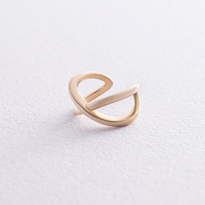 Серьга - каффа в желтом золоте с06376