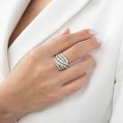 Золотое кольцо с бриллиантами к870 от ювелирного магазина Оникс - 1