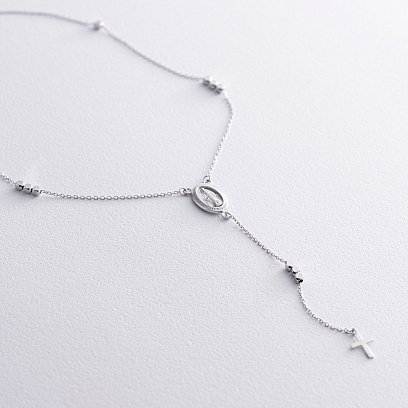 Колье "Розарий" в белом золоте кол02212