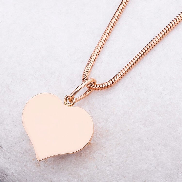 Золотая подвеска "Сердце" п01757 от ювелирного магазина Оникс - 2