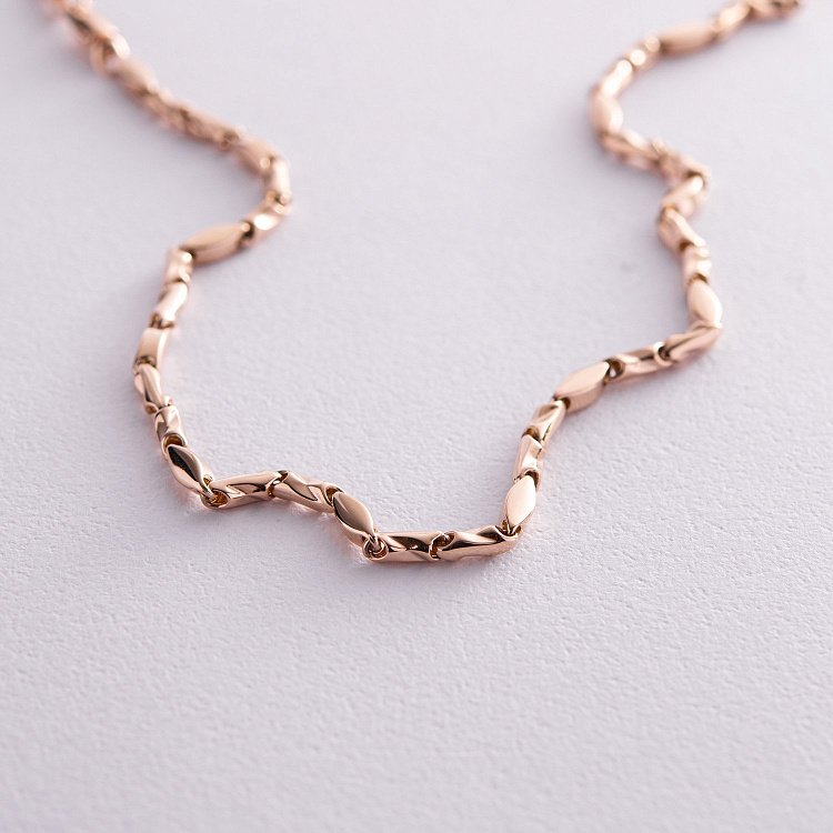 Кольє - ланцюжок у червоному золоті кол02375 від ювелірного магазину Онікс - 6