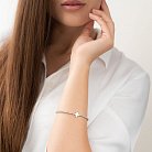 Шариковый браслет "Клевер" в белом золоте б04435 от ювелирного магазина Оникс - 4