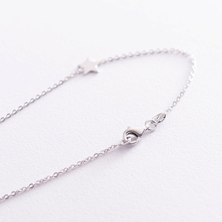 Срібне кольє "Зірочки" 181084 від ювелірного магазину Онікс - 4