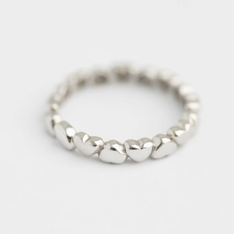 Золотое кольцо "Сердца" к05352 от ювелирного магазина Оникс - 6