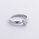 Помолвочное кольцо с бриллиантом (белое золото) 22991121 от ювелирного магазина Оникс - 2