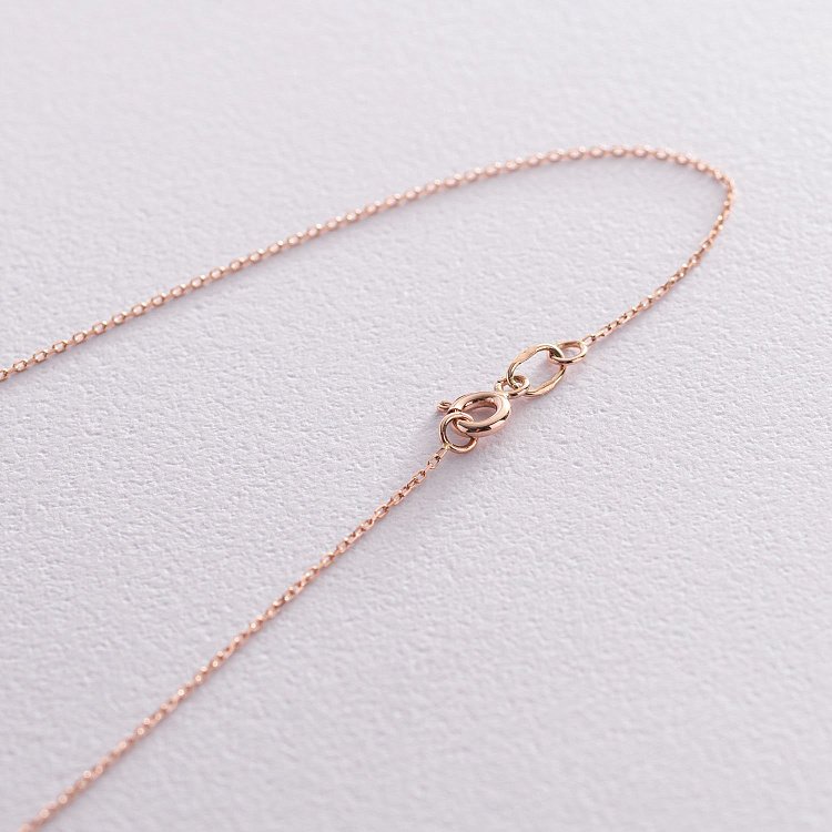 Золотое колье "Особенное" с фианитом кол01861 от ювелирного магазина Оникс - 2