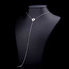 Серебряное колье "Сердце с ключем" 18356 от ювелирного магазина Оникс