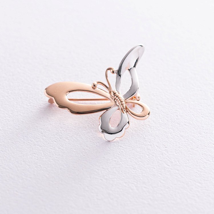 Золотая брошь "Бабочка" зак00168 от ювелирного магазина Оникс