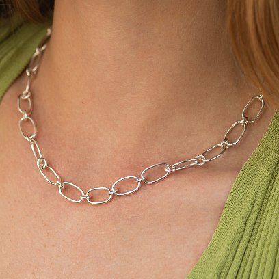 Срібне кольє "Вплив" 181101 №7