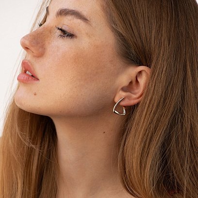 Серьги "Ember" в красном золоте с08619 №2