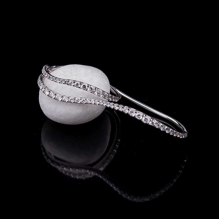 Золотое кольцо с бриллиантами кб0062cha от ювелирного магазина Оникс - 3