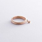 Золотое кольцо с фианитом к06603 от ювелирного магазина Оникс - 3
