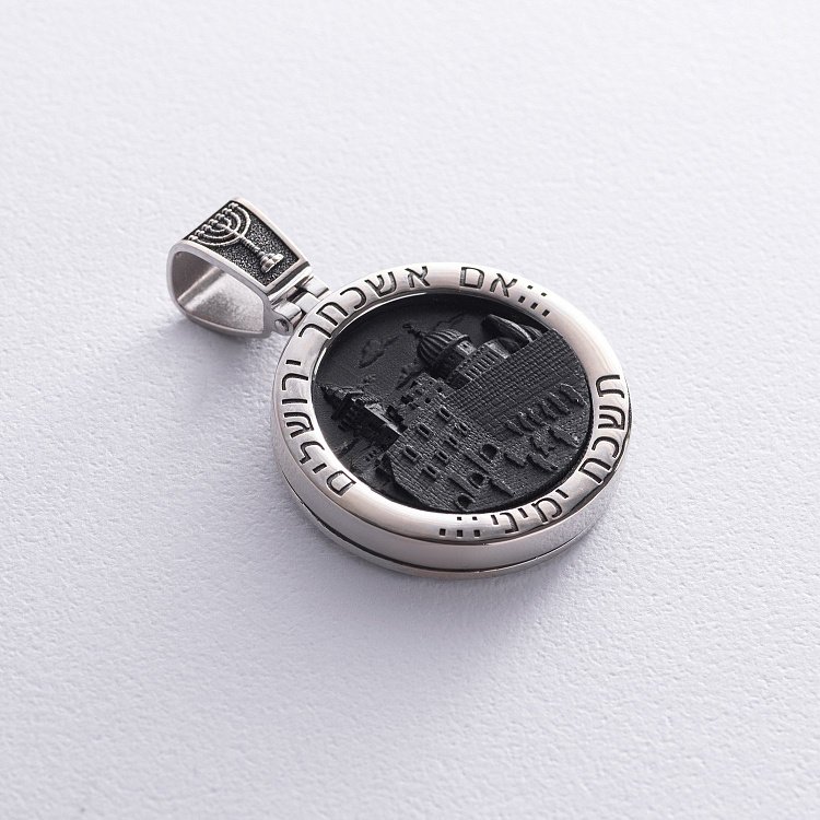 Золотий кулон "Зірка Давида" (ебенове дерево) 1183б від ювелірного магазину Онікс - 8