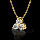 Золота підвіска з діамантами dgmp00525 от ювелирного магазина Оникс - 1