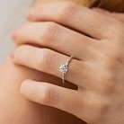 Помолвочное кольцо с бриллиантами (белое золото) 229201121 от ювелирного магазина Оникс - 1